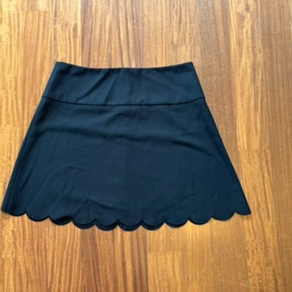 Red Valentino Black Scalloped mini skirt - size 46